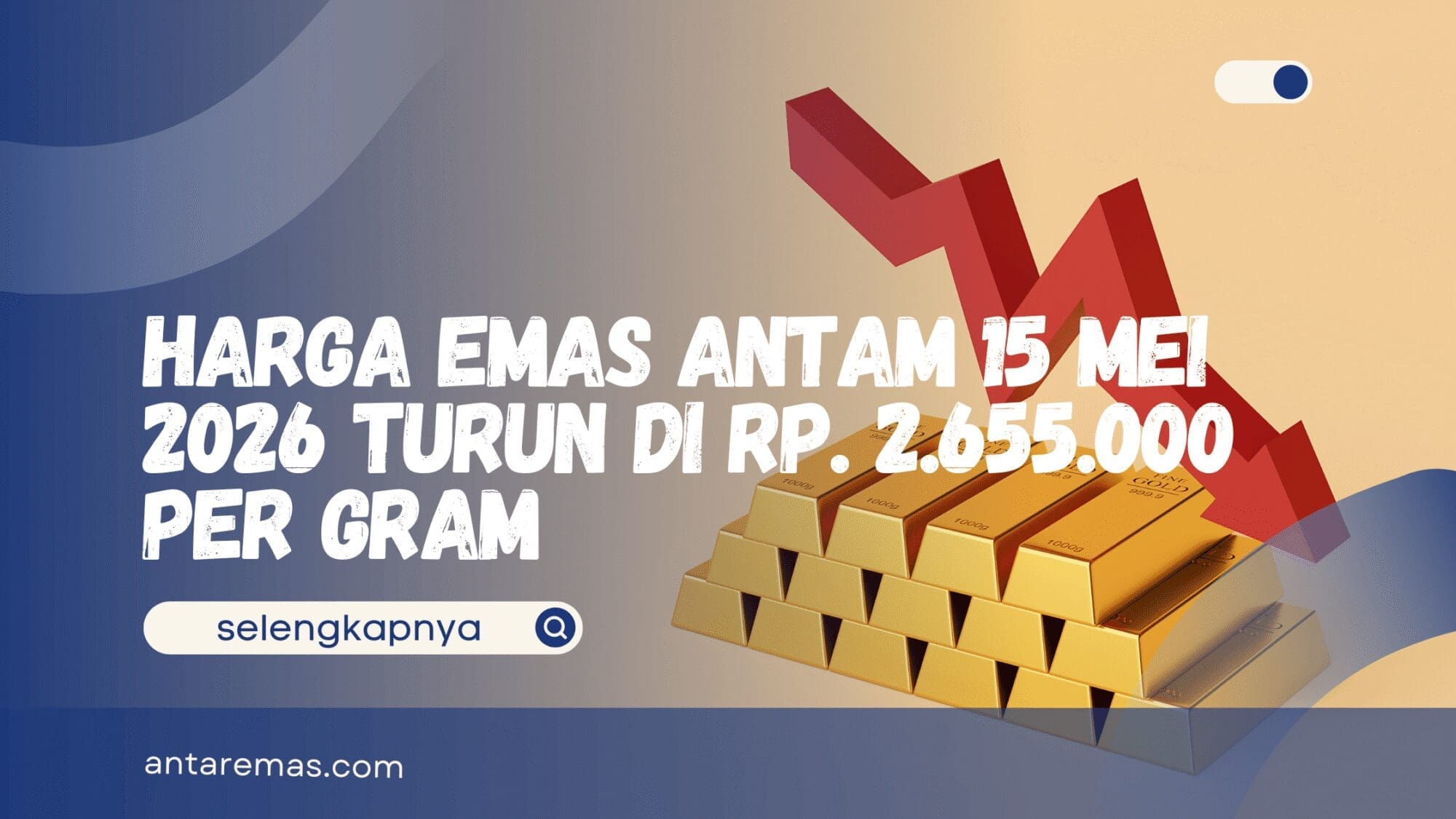 Harga Emas Antam 15 Mei 2026